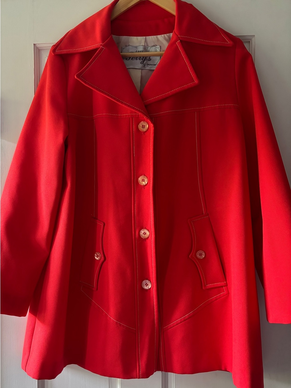 Vintage Orange 1970s Jacket